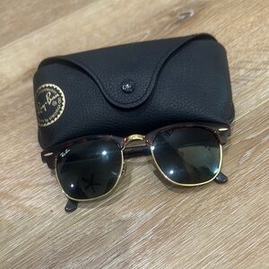 Ray-Ban Classic Sunglasses with Black and Gold Frame